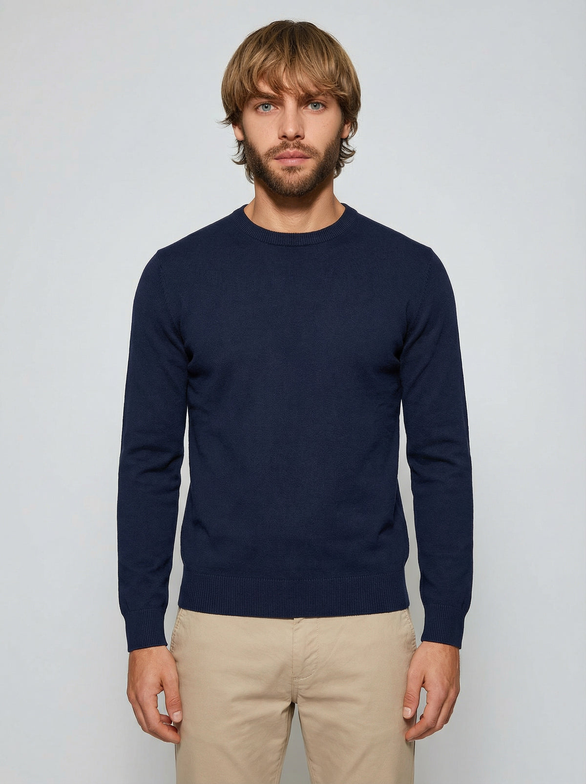marineblaues Sweatshirt aus Bio-Baumwolle, hergestellt in Frankreich – ERVERTE Paris