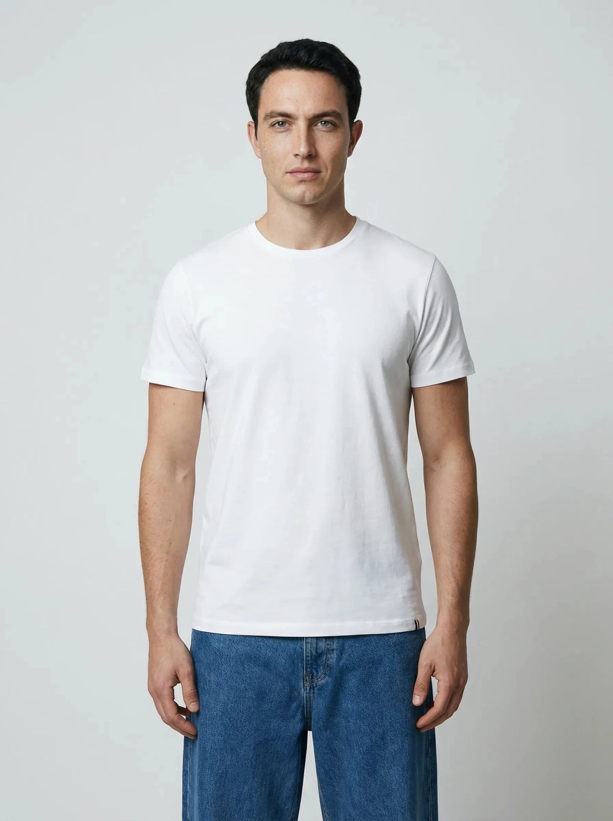weißes T-Shirt aus Baumwolle, hergestellt in Frankreich – ERVERTE Paris