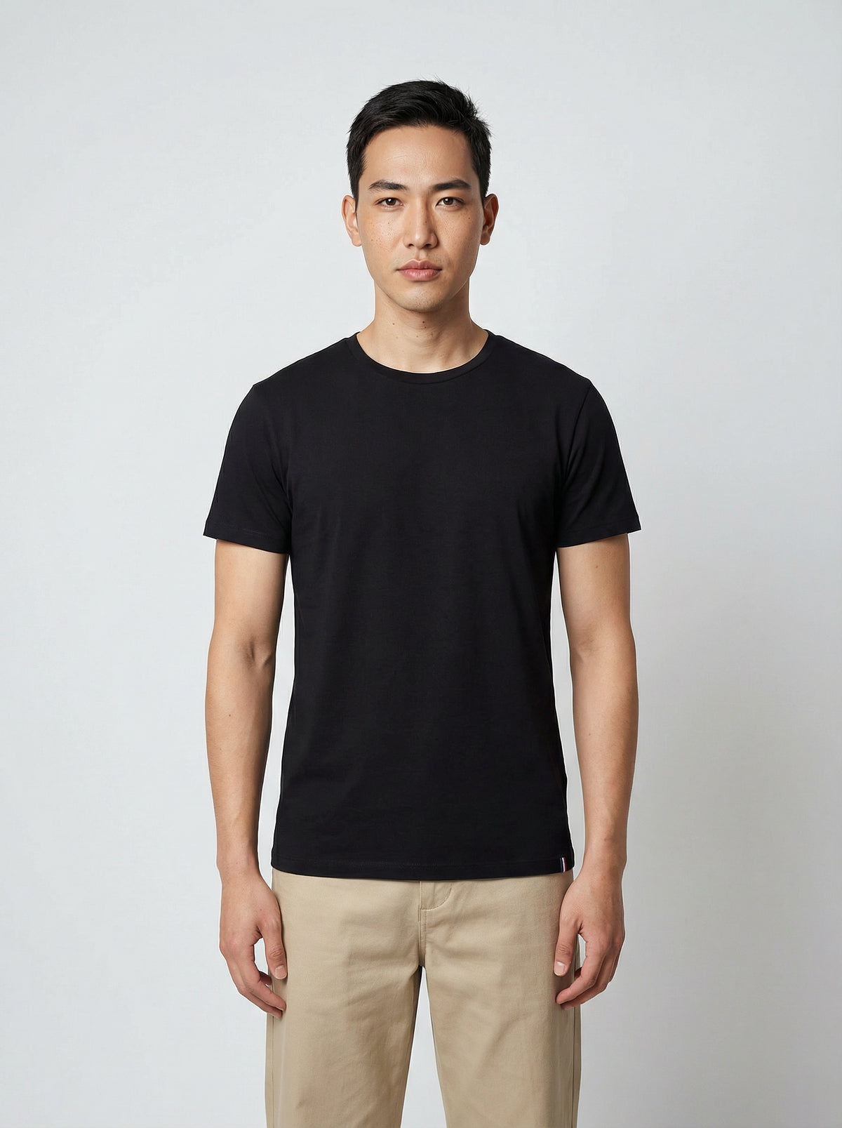 Black cotton T-shirt, made in France – ERVERTE Paris