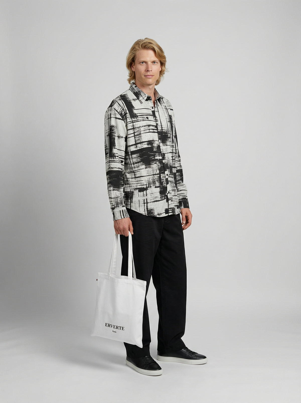 Witte totebag, gemaakt in Frankrijk – ERVERTE Paris