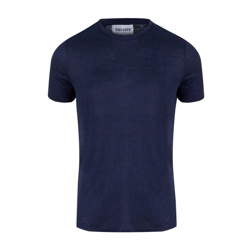 T-shirt από οργανικό λινό, λεπτομέρεια υφάσματος και εφαρμογής – ERVERTE Paris