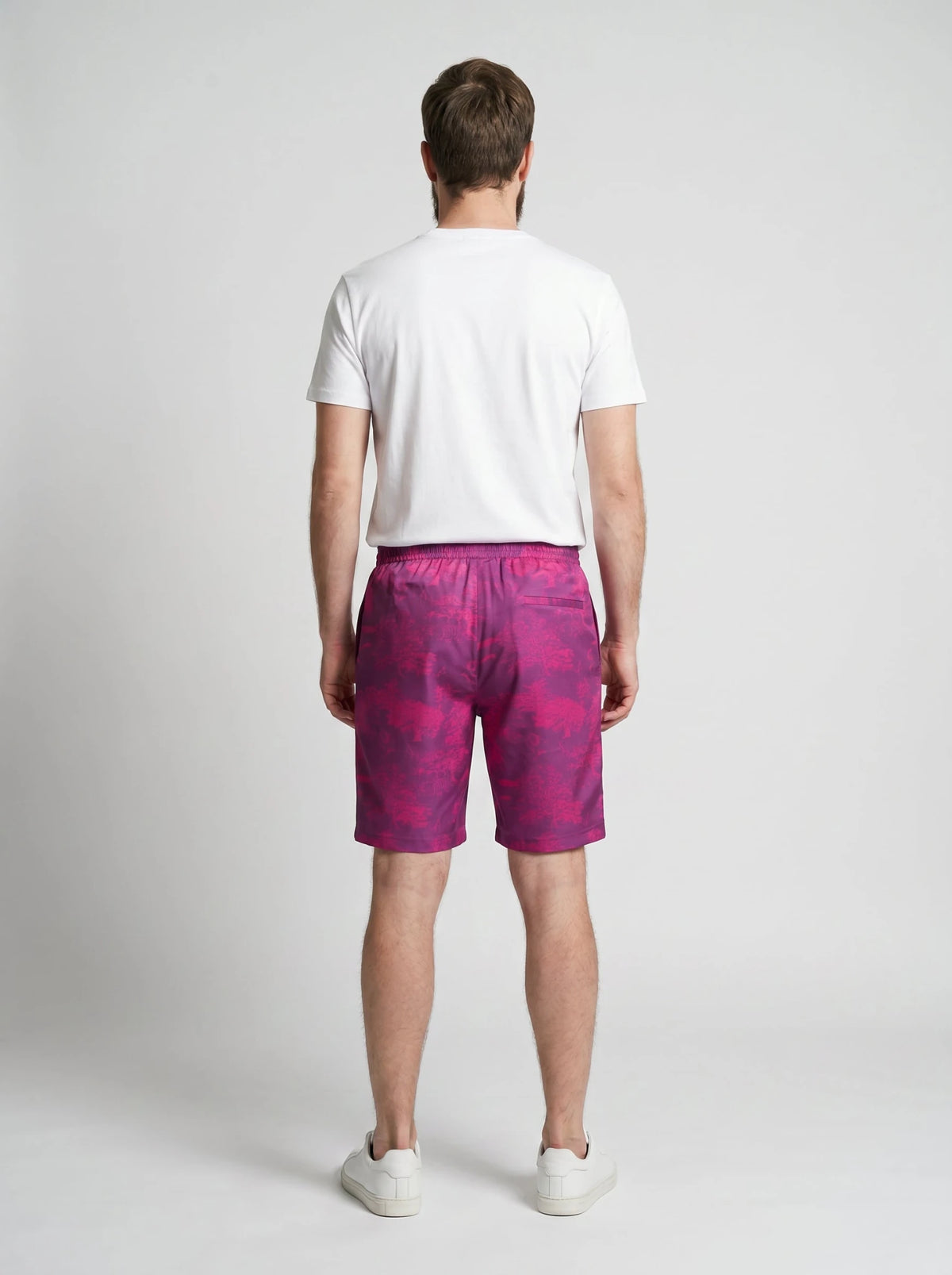 Silk shorts, alternate worn view – ERVERTE Paris