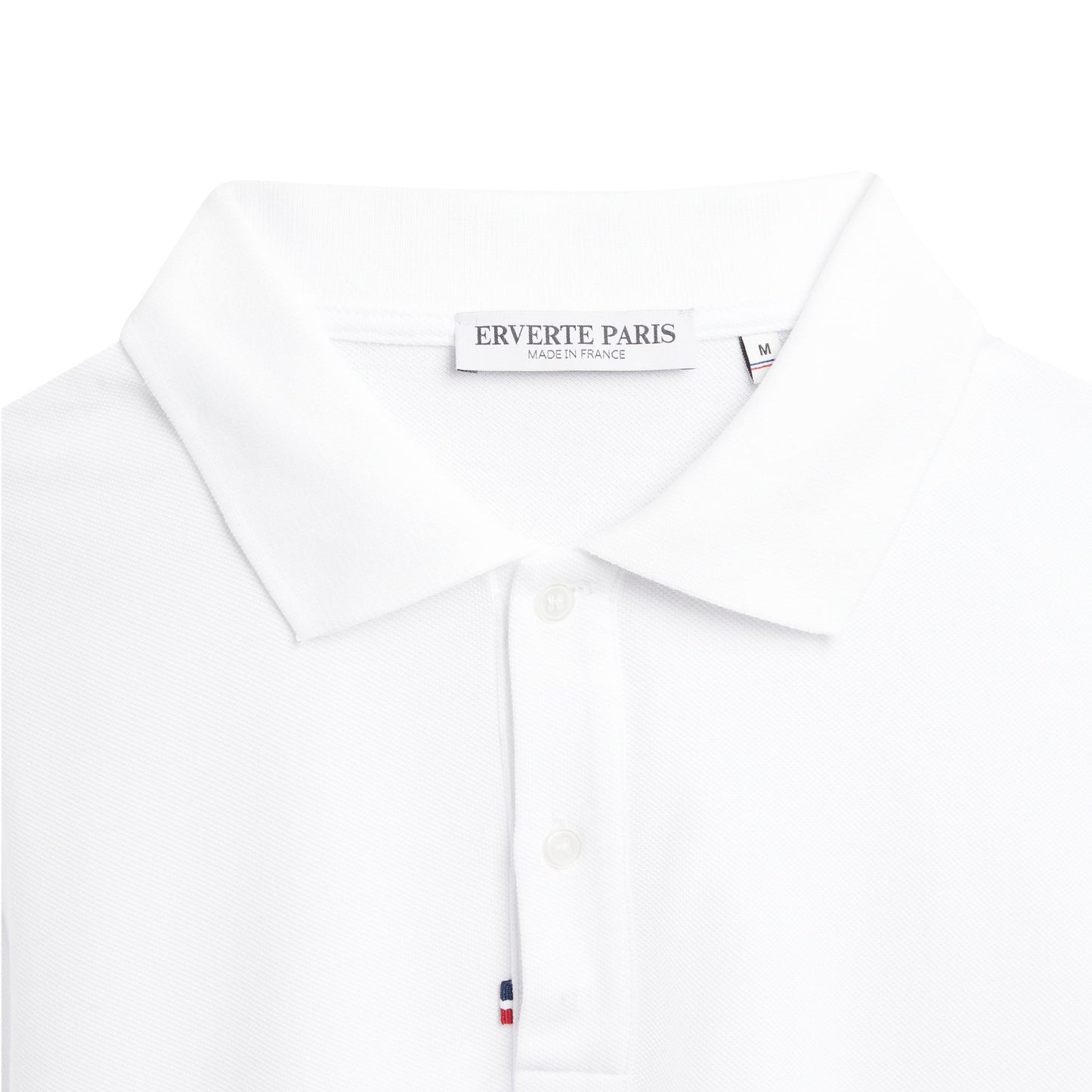 White Organic Cotton Polo – Made in France