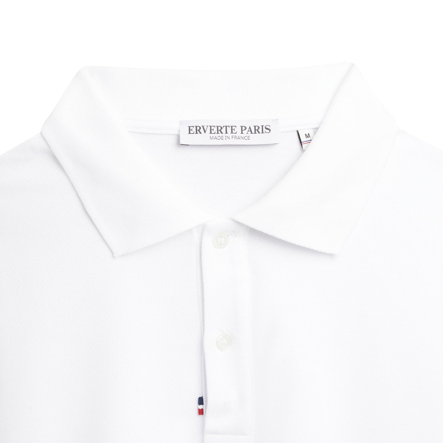 White Organic Cotton Polo – Made in France