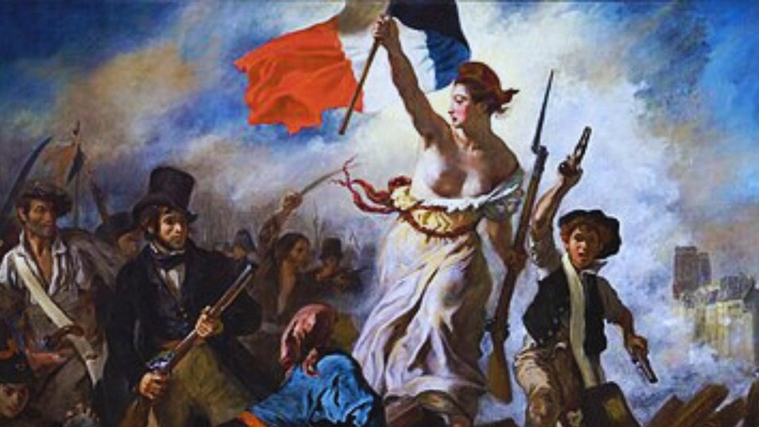 Liberty Leading the People by Delacroix and ERVERTE Paris vision