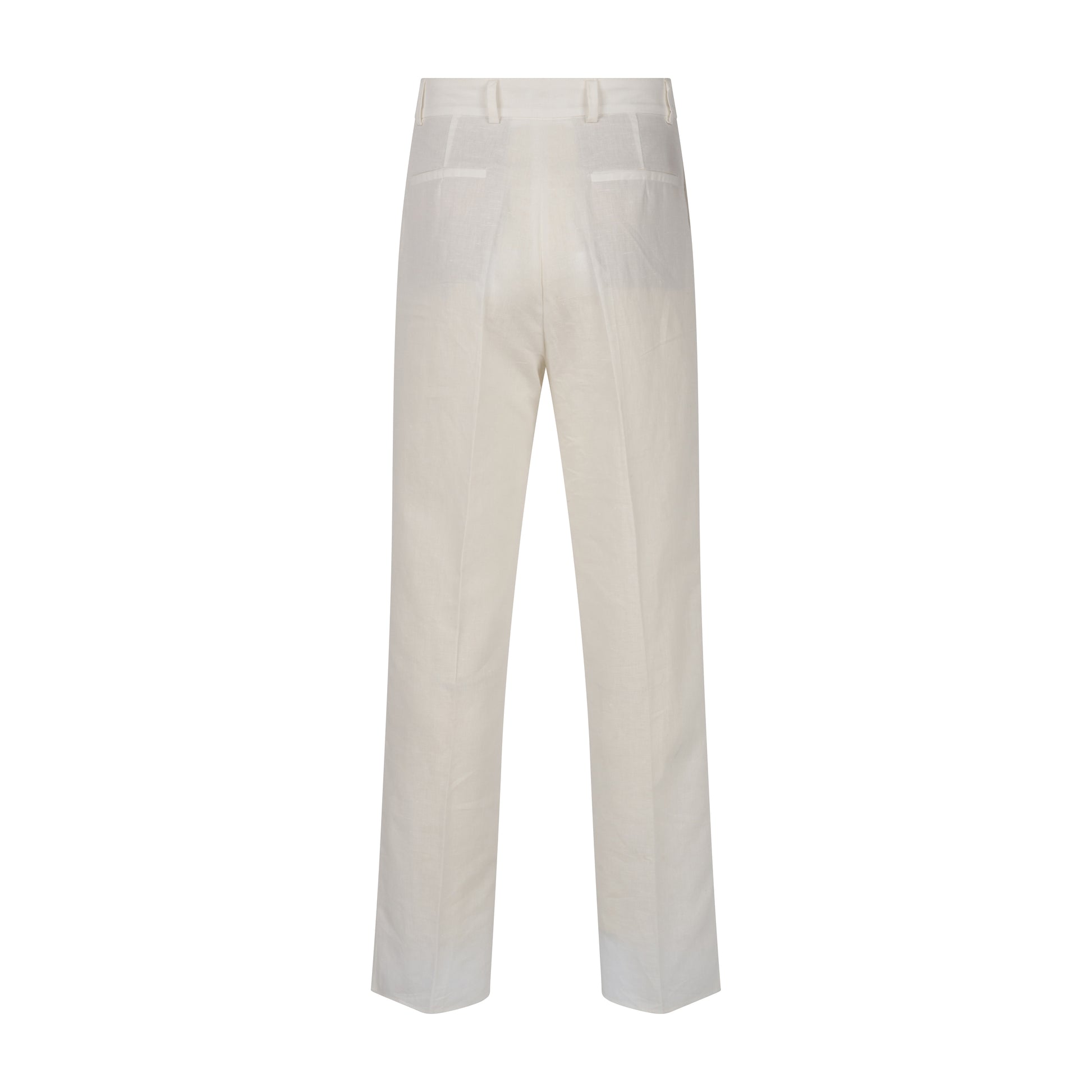 White Linen Pleated Pants | White Pleated Pants | Erverte Paris