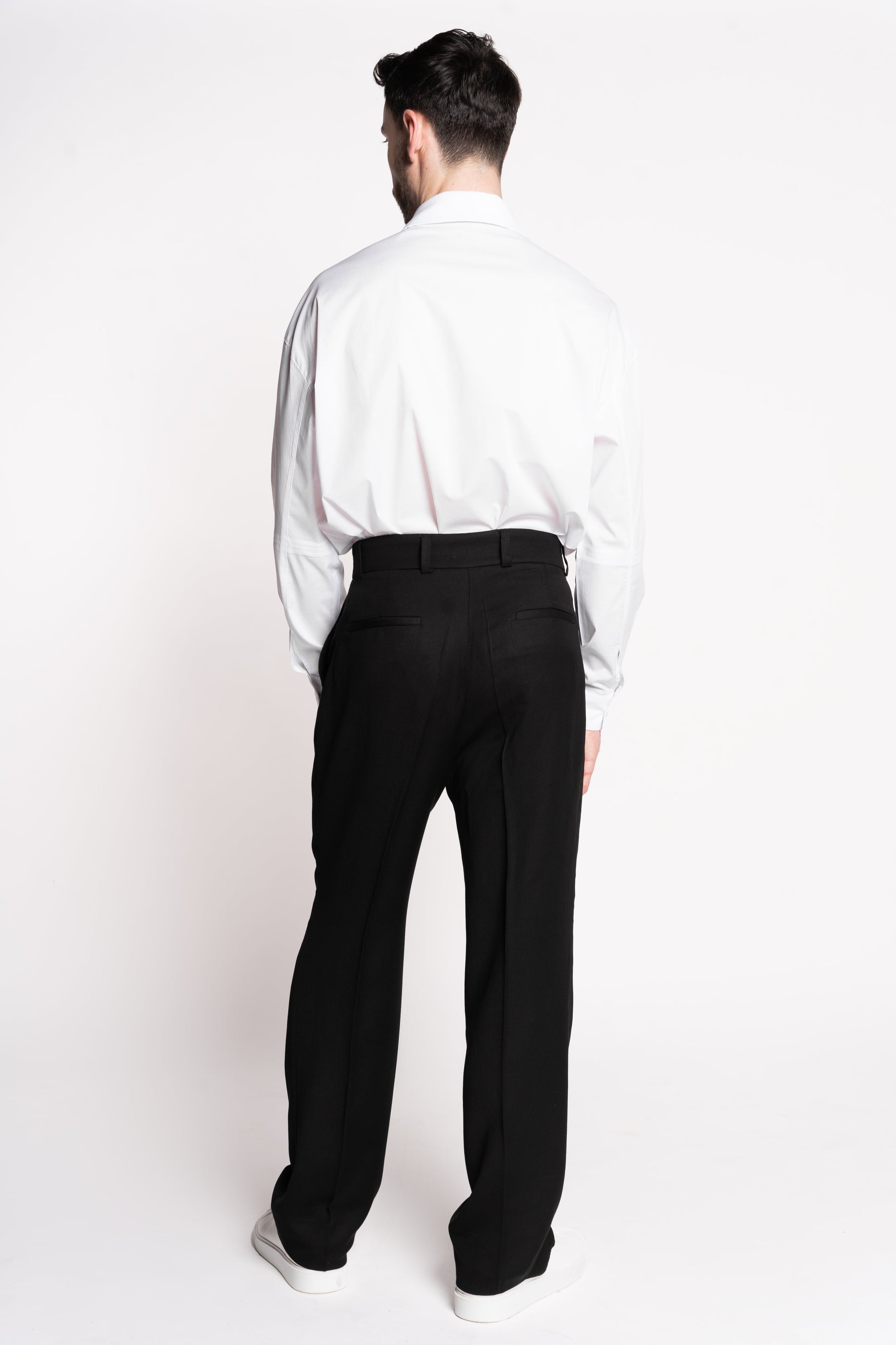 Men's Pleated Pants | High Waisted Pleated Pants | Erverte Paris