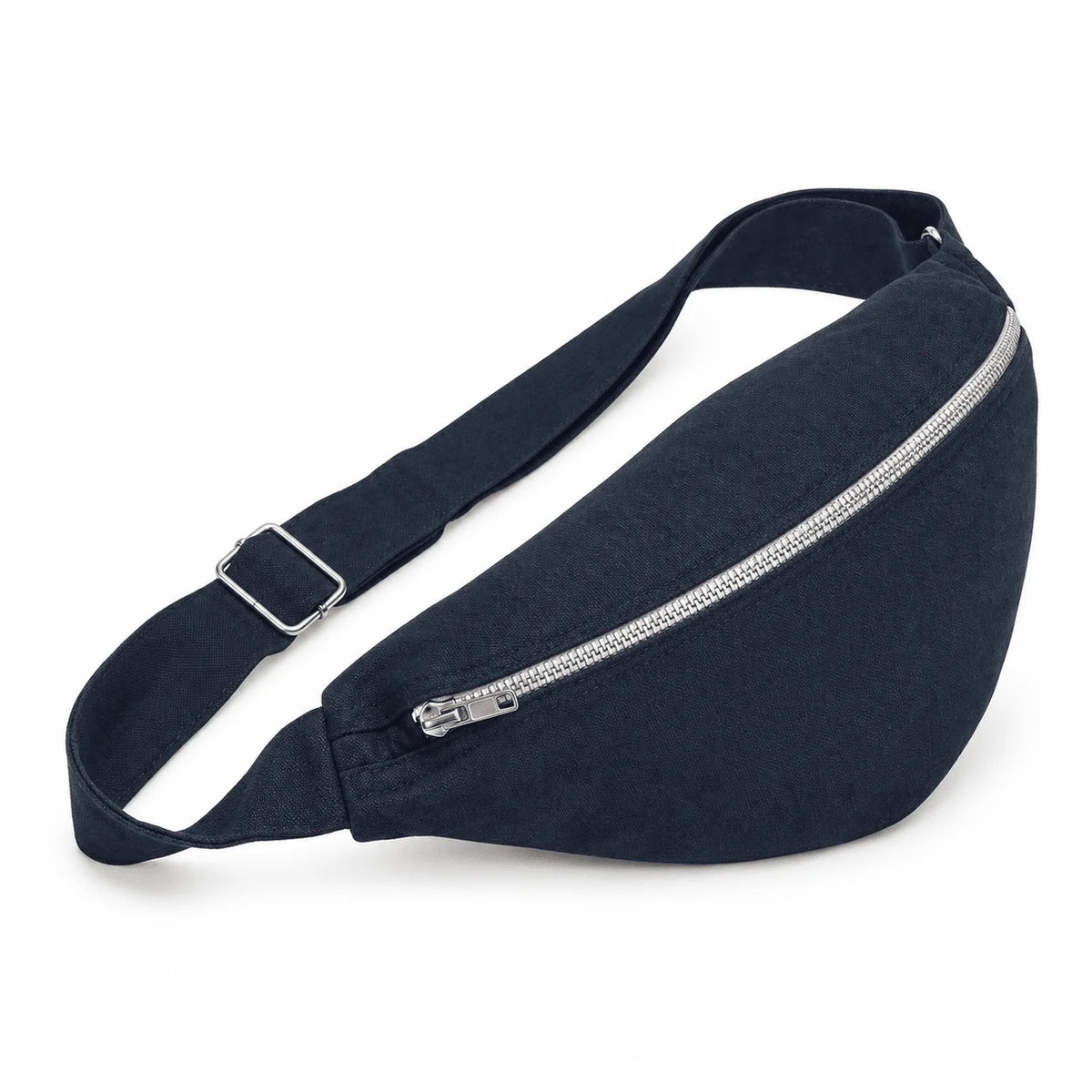 L’Essentiel リサイクルコットン ベルトバッグ、側面 – ERVERTE Paris