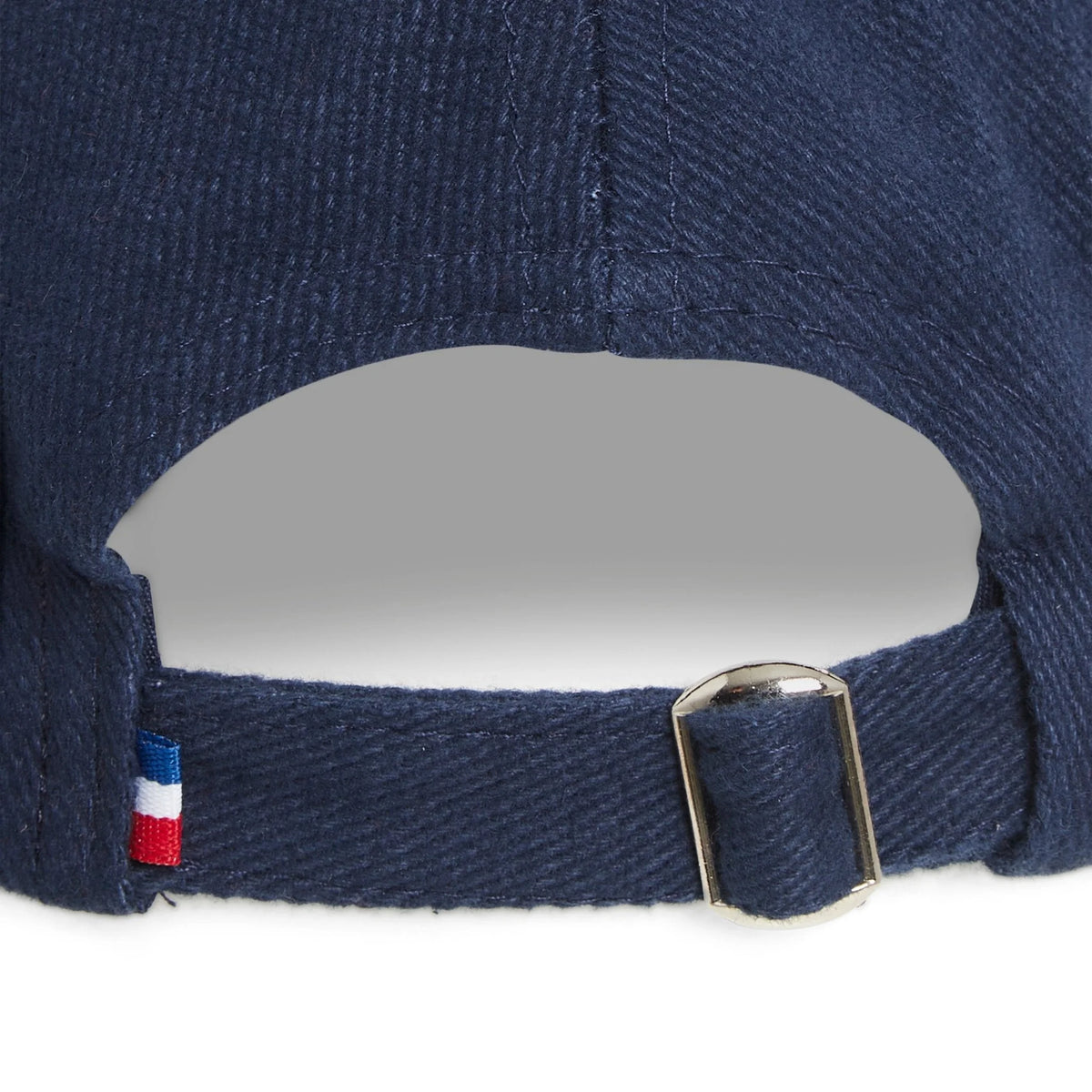 Marineblaue Baumwollkappe, Detailansicht – ERVERTE Paris
