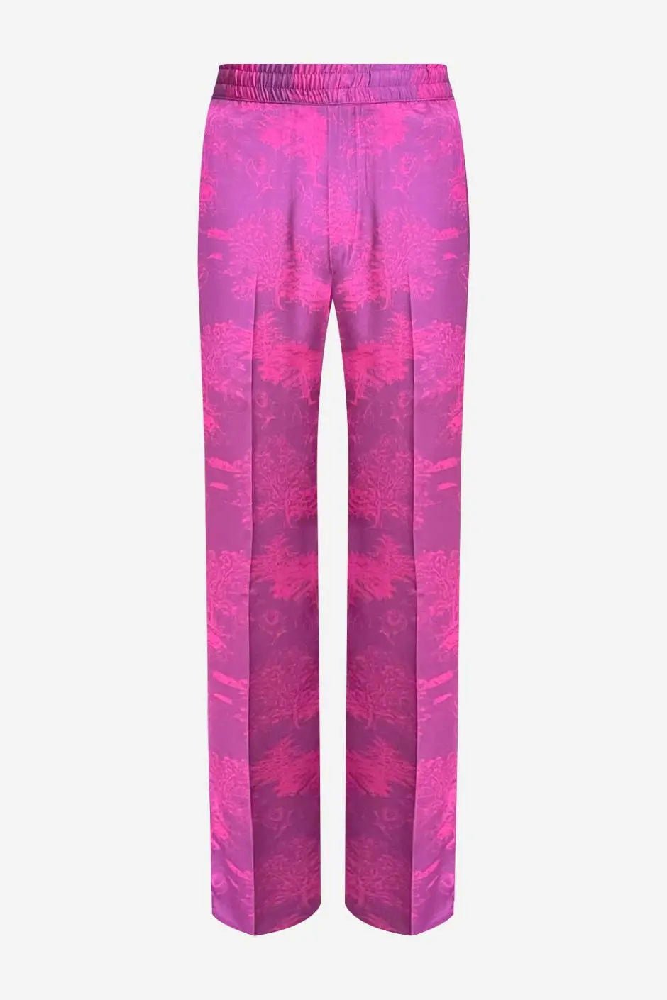 French - Made 100% Silk Savanna Print Pants - Erverte Paris