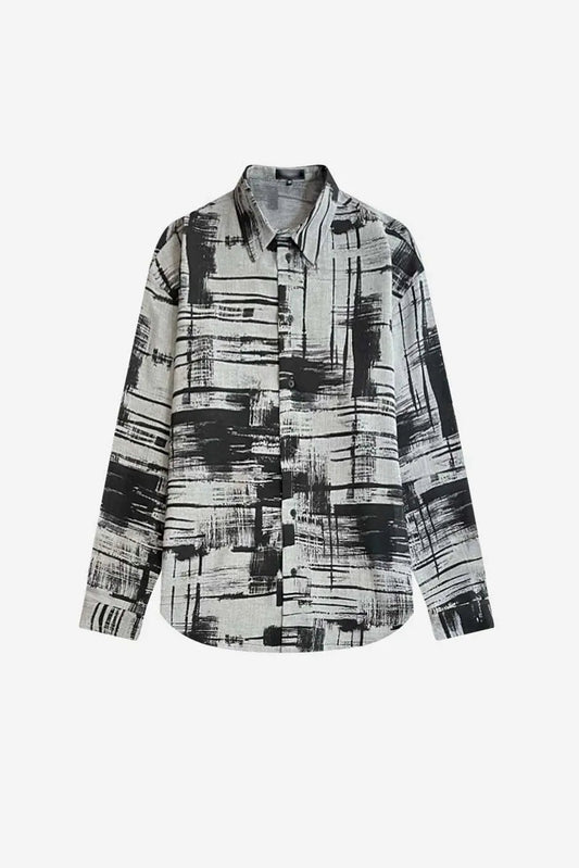 Camisa de tamanho grande 100% linho fabricada em França - Erverte Paris