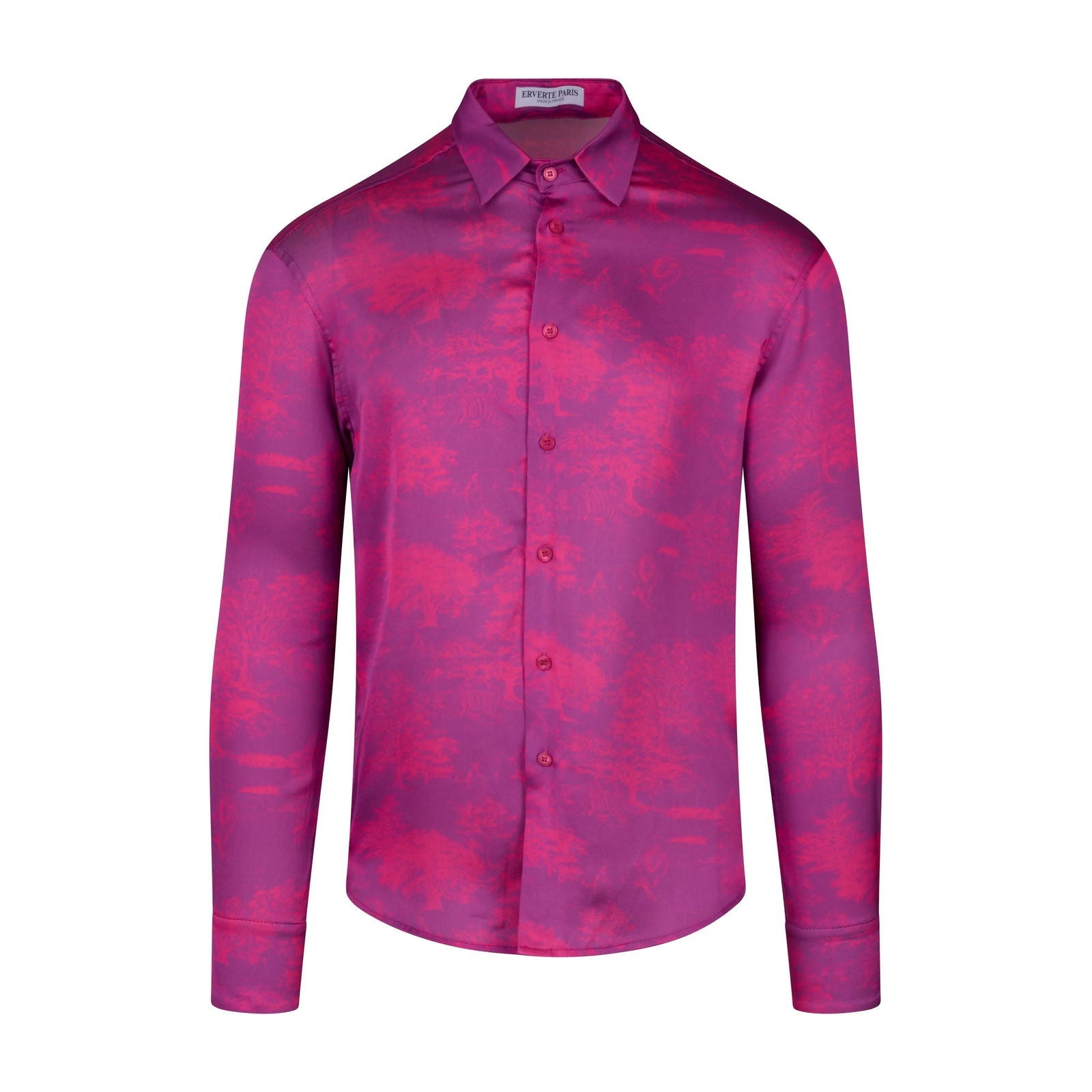 Silk Shirt with Savanna Print - Made in France - Erverte Paris