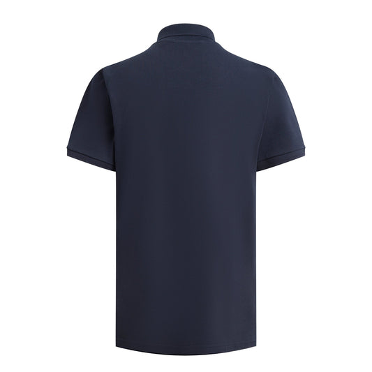 Navy Organic Cotton Polo – Made in France
