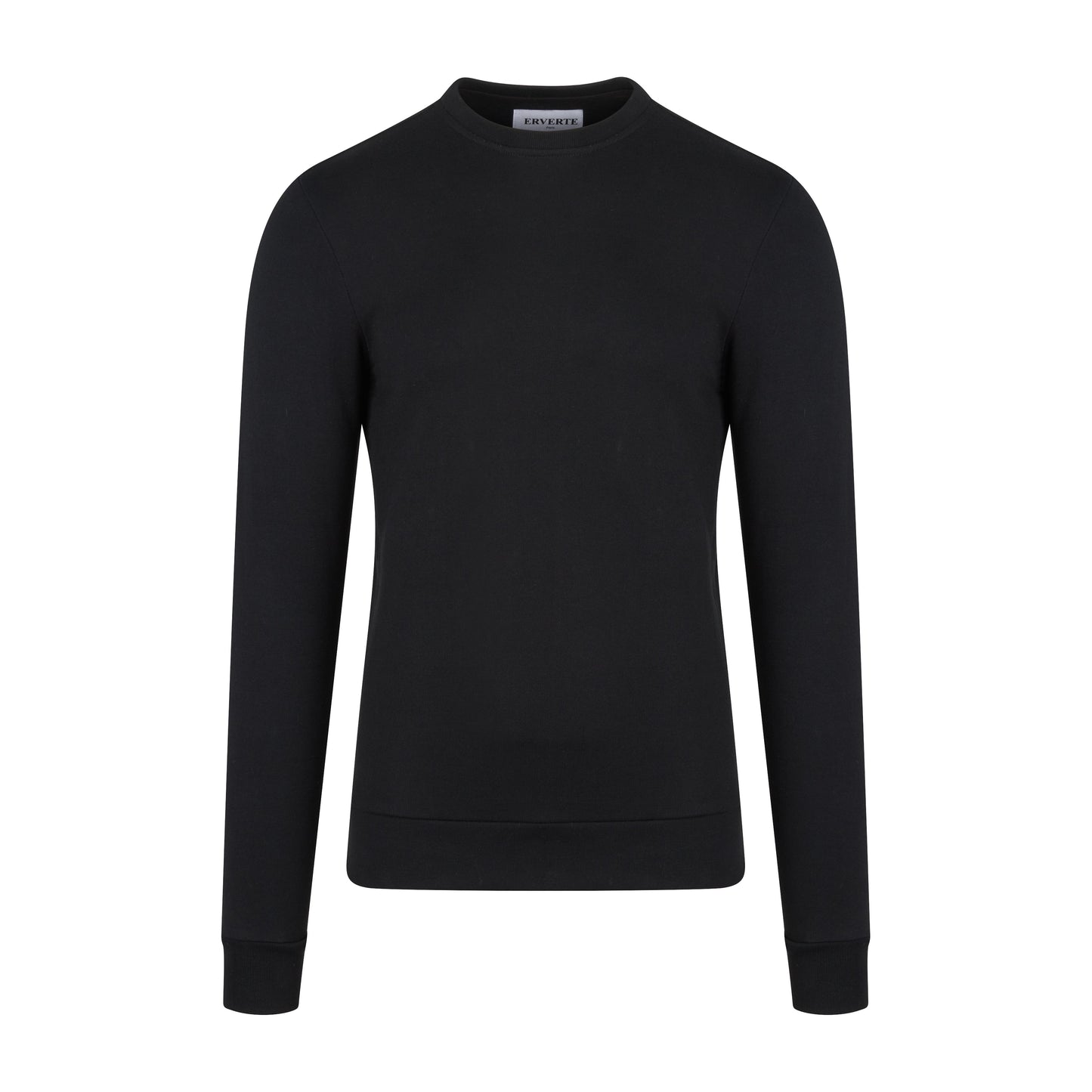 Men's Black Sweatshirt | Stylish  Black Sweatshirt | Erverte Paris
