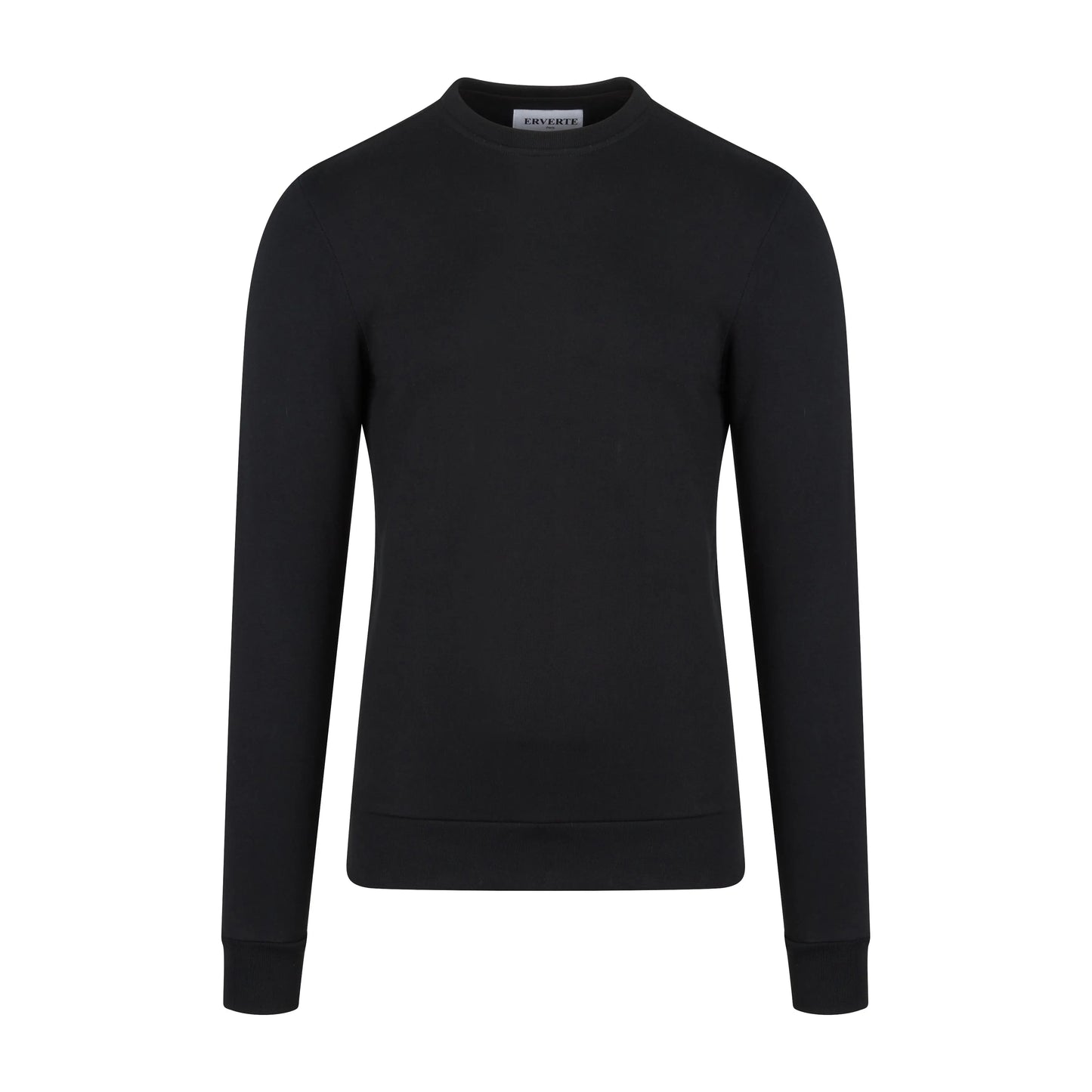 Men's Black Sweatshirt | Stylish  Black Sweatshirt | Erverte Paris